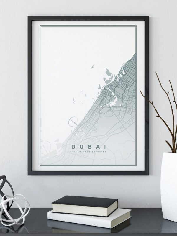 Dubai Map Print