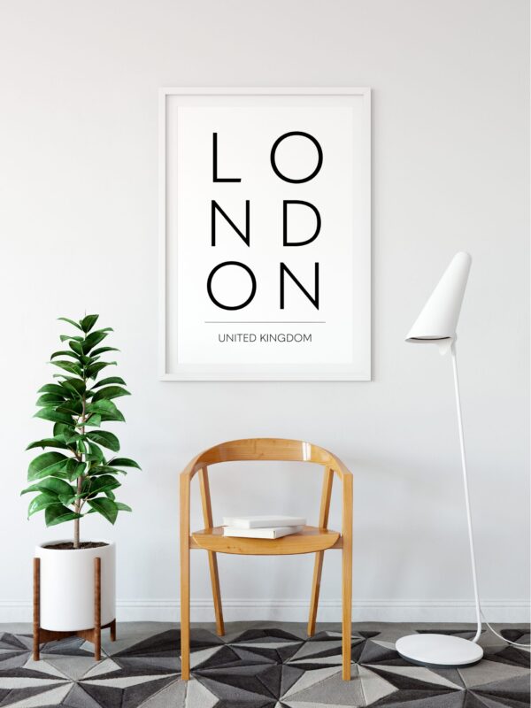 London Minimal Word Print