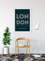 London Contemporary Word Print