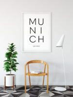 Munich Minimal Word Print