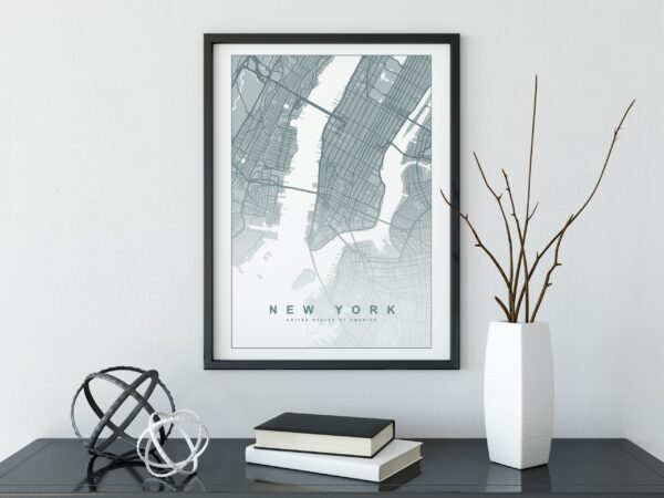 New York Map Print