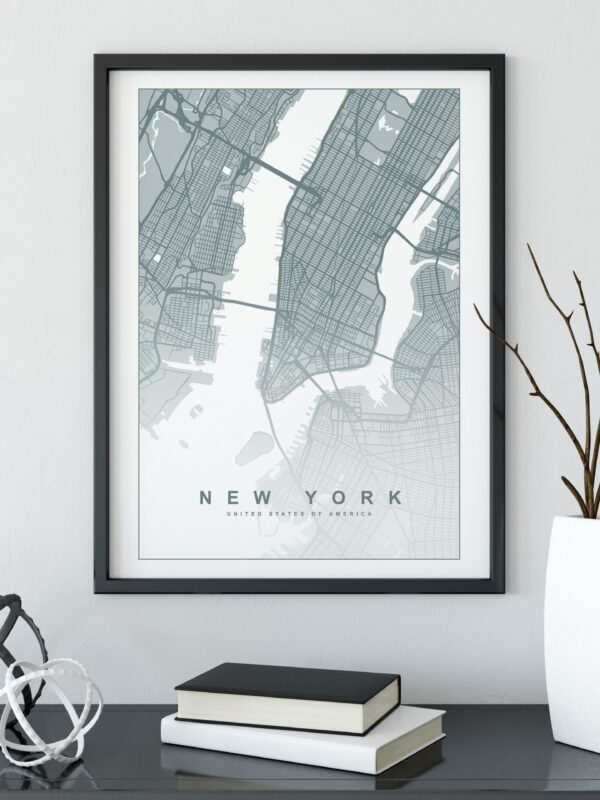 New York Map Print