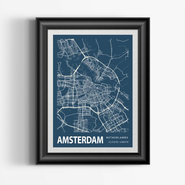 Amsterdam Map Print