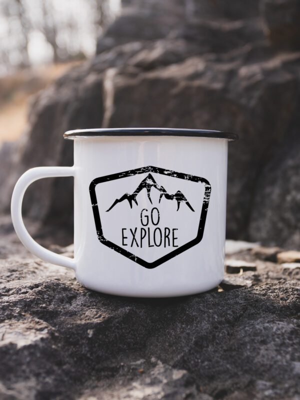 Go Explore 12oz Enamel Mug