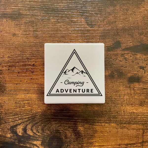 Camping Adventure Ceramic Coaster