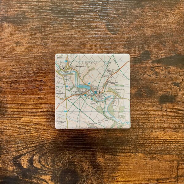 Personalised Ordnance Survey Map Ceramic Coaster