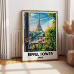 Eiffel Tower Paris Travel Print