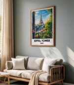 Eiffel Tower Paris Travel Print