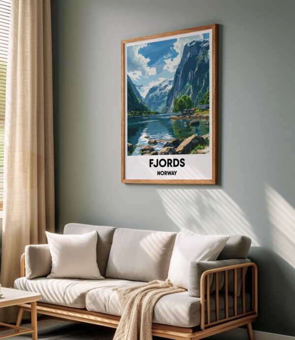 Norwegian Fjords Travel Print