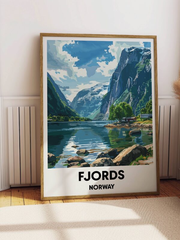 Norwegian Fjords Travel Print