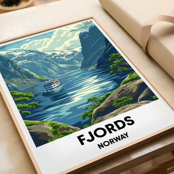 Norwegian Fjords Travel Print