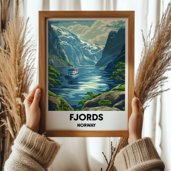 Norwegian Fjords Travel Print