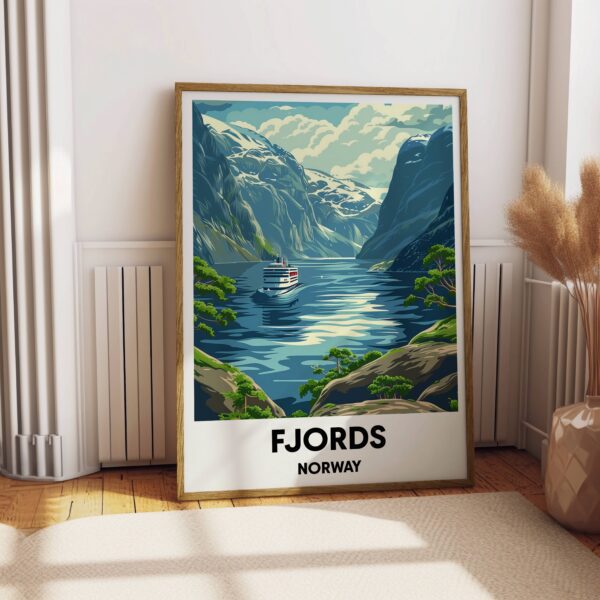 Norwegian Fjords Travel Print