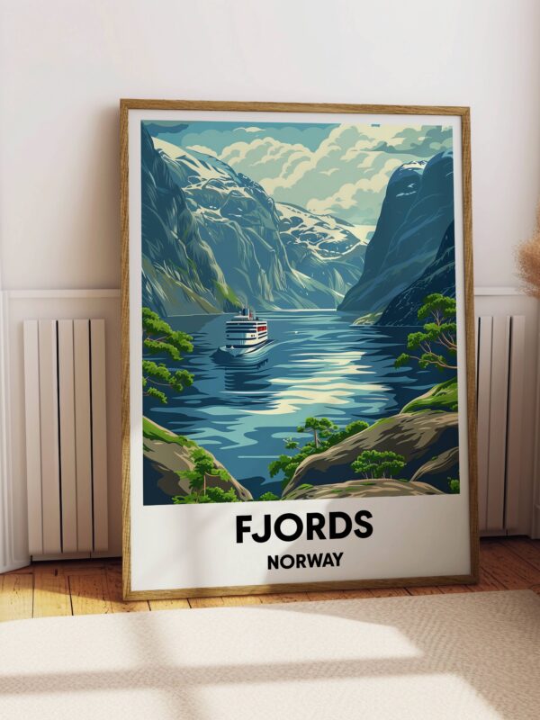 Norwegian Fjords Travel Print