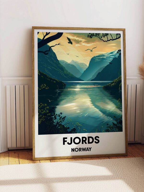 Norwegian Fjords Travel Print