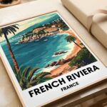 French Riviera Travel Print