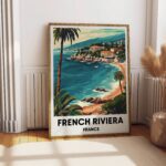 French Riviera Travel Print