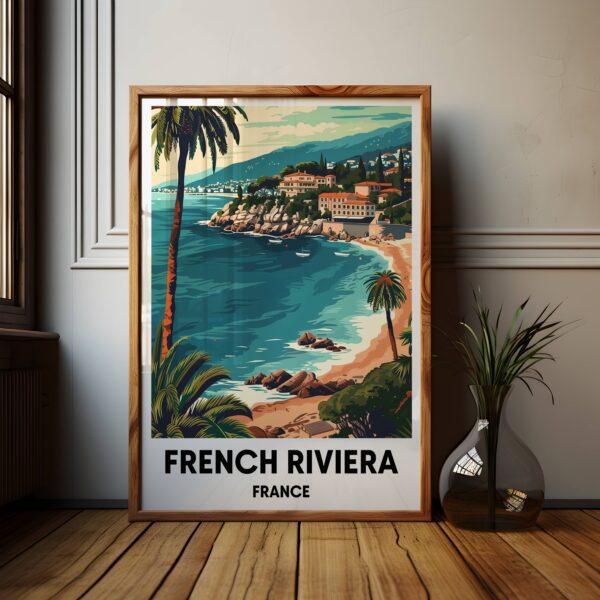 French Riviera Travel Print