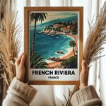 French Riviera Travel Print