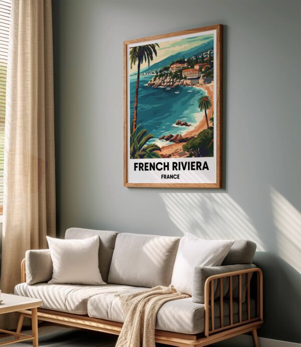 French Riviera Travel Print