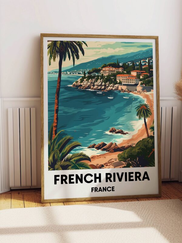 French Riviera Travel Print