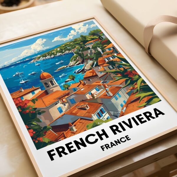 French Riviera Travel Print