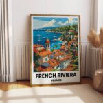 French Riviera Travel Print