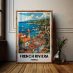 French Riviera Travel Print