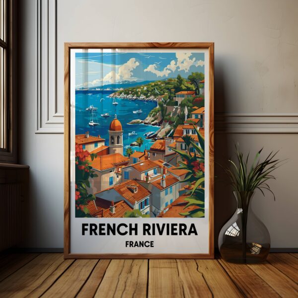 French Riviera Travel Print