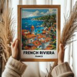 French Riviera Travel Print