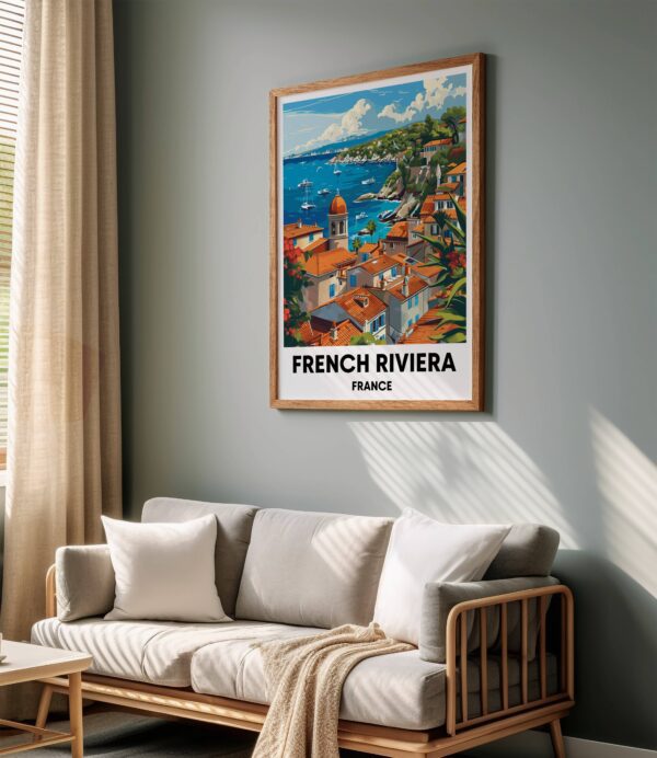 French Riviera Travel Print