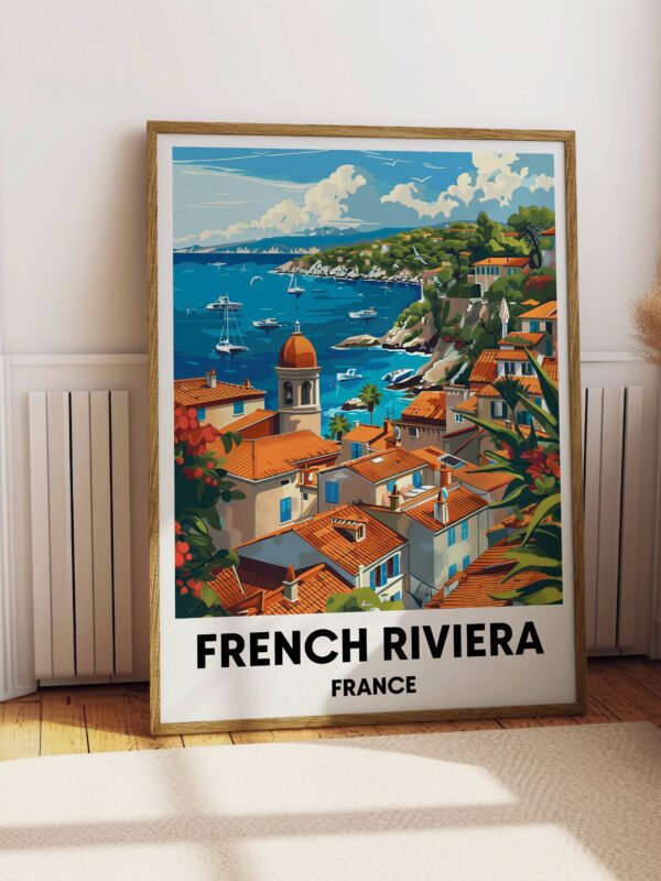 French Riviera Travel Print