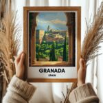 Granada Travel Print