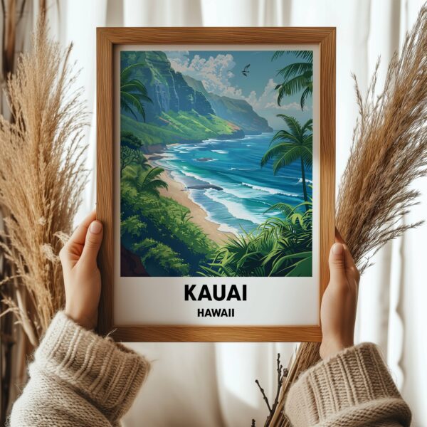 Kauai Hawaii Travel Print