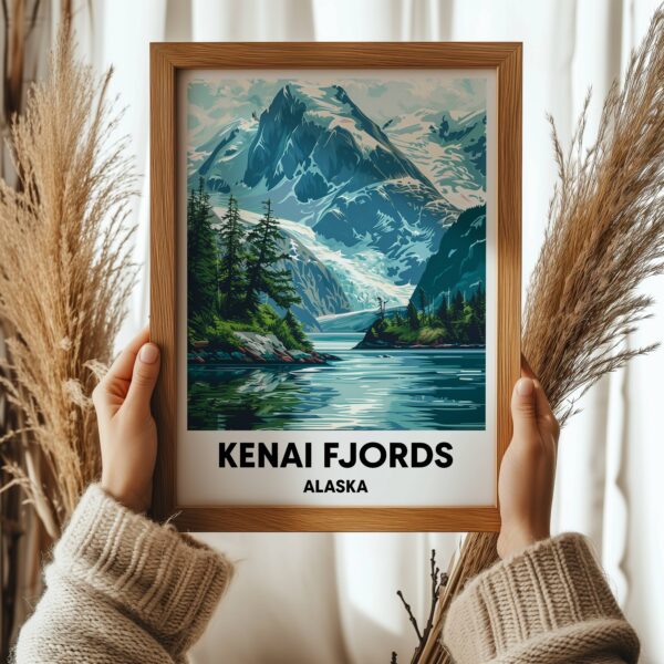 Kenai Fjords National Park Travel Print