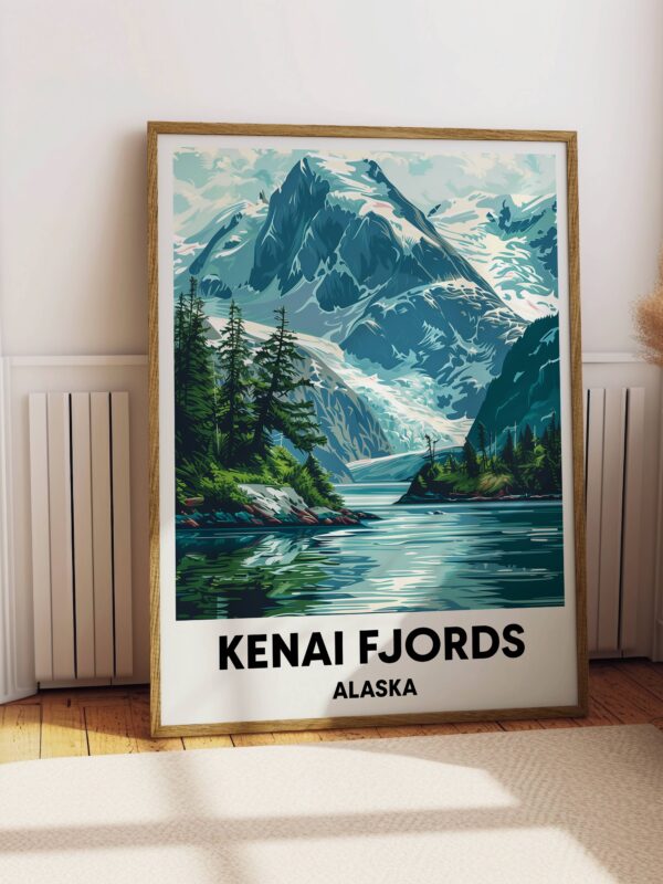 Kenai Fjords National Park Travel Print