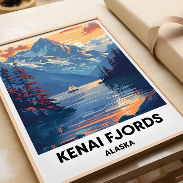 Kenai Fjords National Park Travel Print