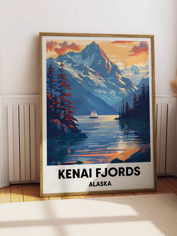 Kenai Fjords National Park Travel Print