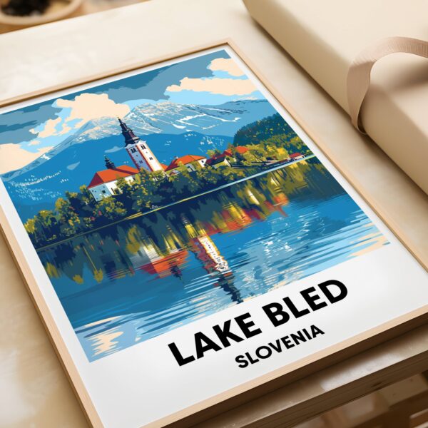 Lake Bled Travel Print