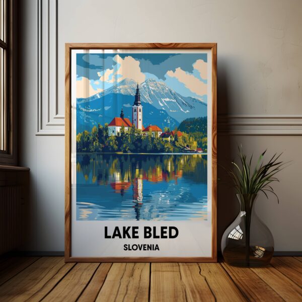 Lake Bled Travel Print