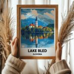 Lake Bled Travel Print