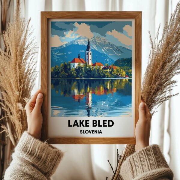 Lake Bled Travel Print