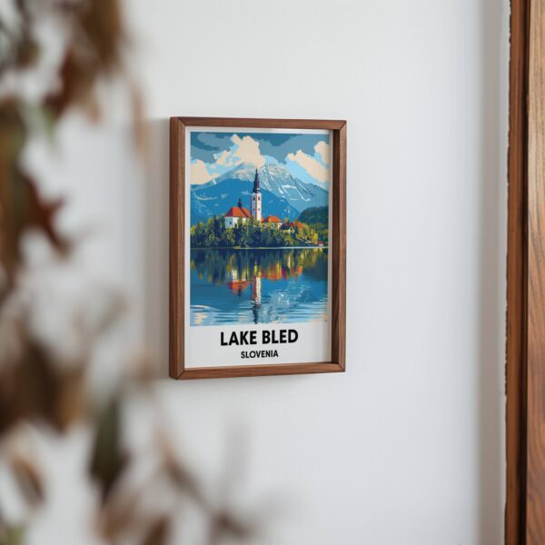 Lake Bled Travel Print