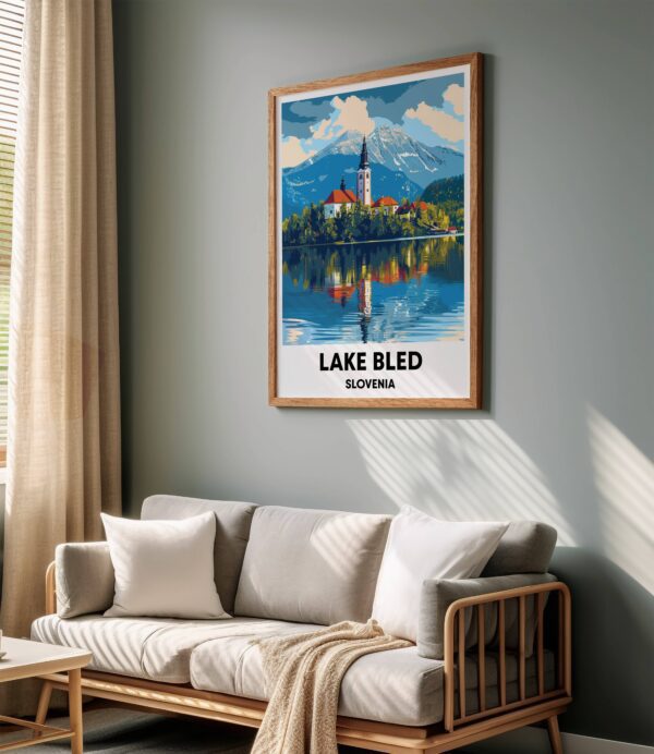 Lake Bled Travel Print