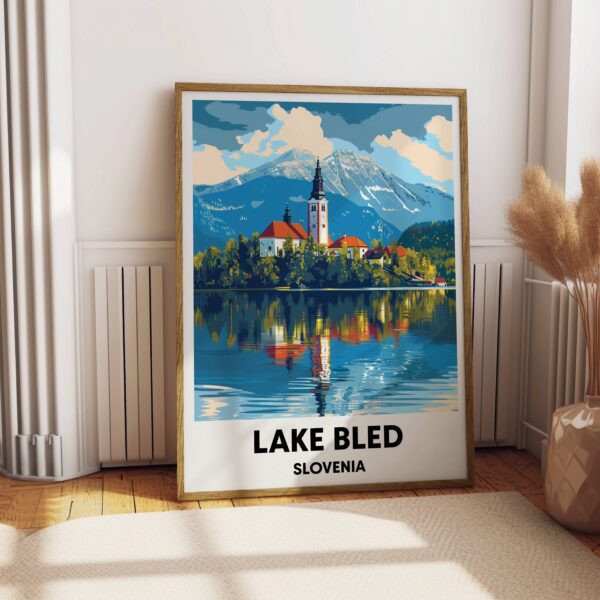 Lake Bled Travel Print