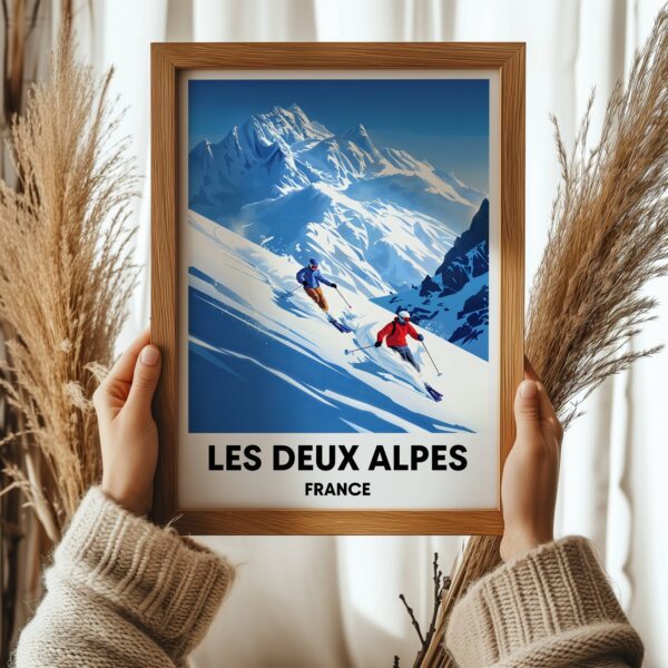 Les Deux Alpes Travel Print