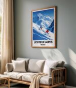 Les Deux Alpes Travel Print