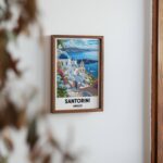 Santorini Travel Print