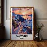 Santorini Travel Print