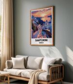 Santorini Travel Print